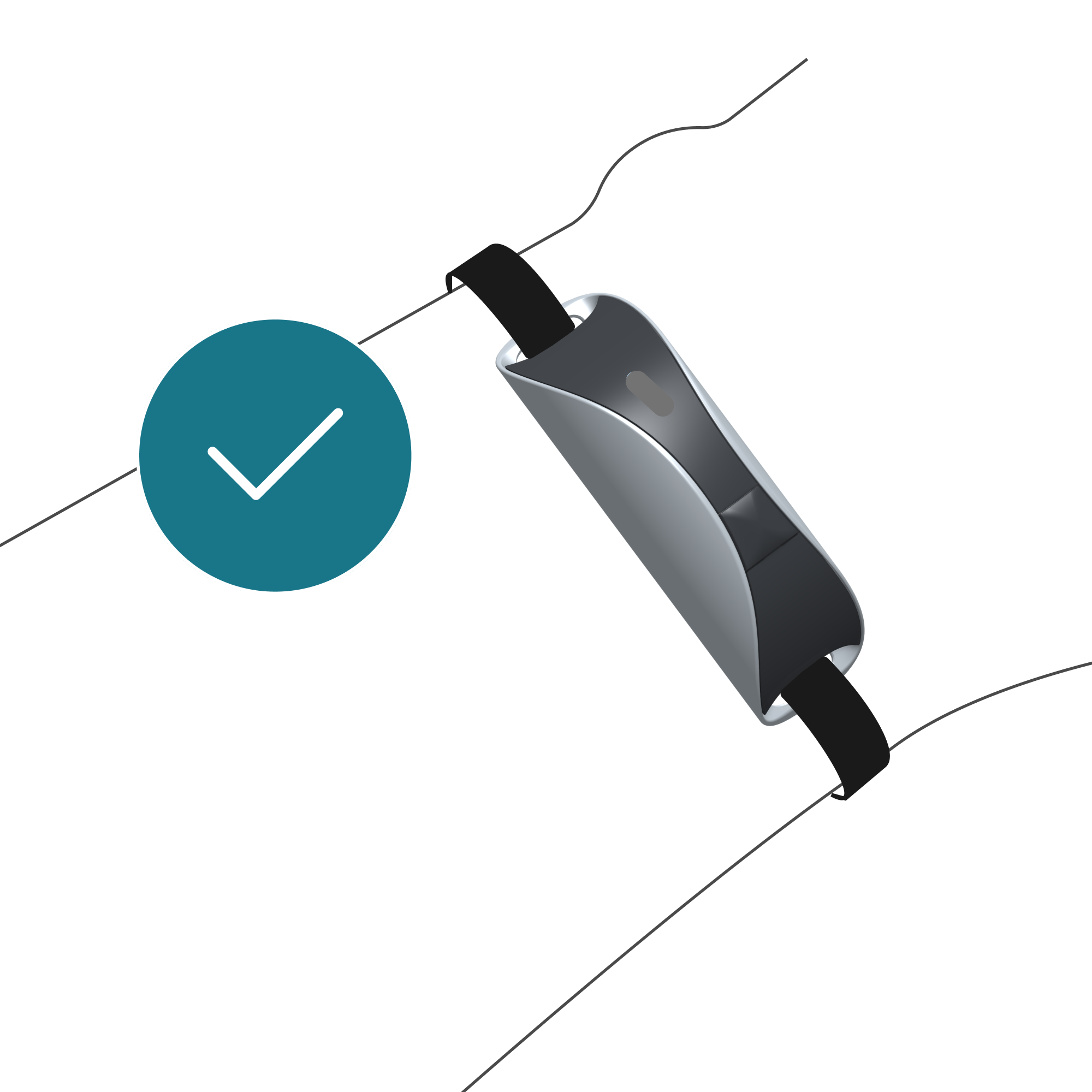 Adjusting the EmbraceMini strap for a snug fit